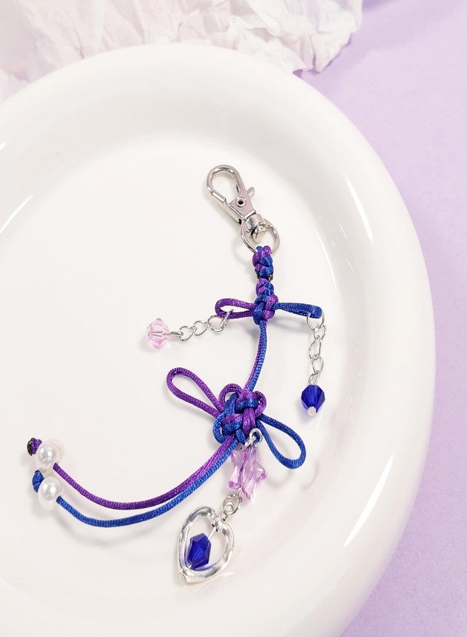 Kenailw Knot Keychain for Women Men Concert Outfit Fans Accessories (purple) - Image 3